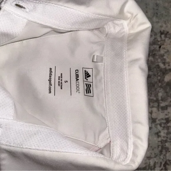 Adidas White ClimaCool Polo Shirt - Picture 2 of 6